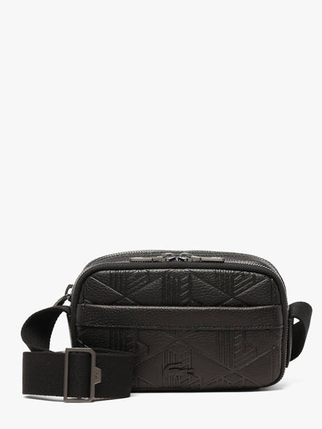 Sac Bandoulière Lacoste Noir megagrain NH5401GB