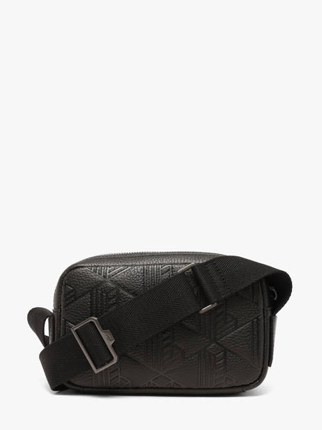 Sac Bandoulière Lacoste Noir megagrain NH5401GB vue secondaire 3