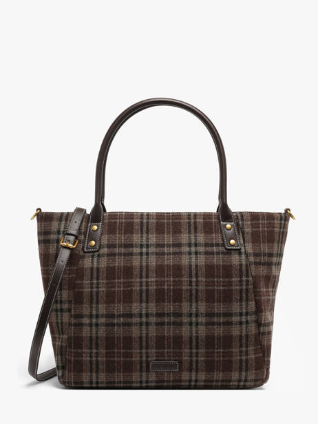 Shoulder Bag Taylor With Tartan Print Laurent david Brown ld bags 135