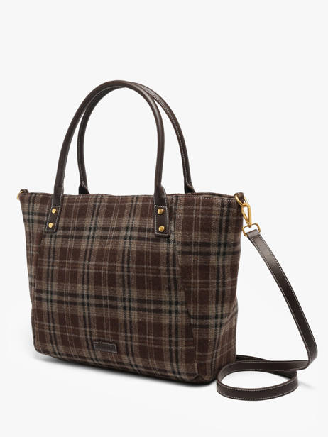 Shoulder Bag Taylor With Tartan Print Laurent david Brown ld bags 135 other view 1