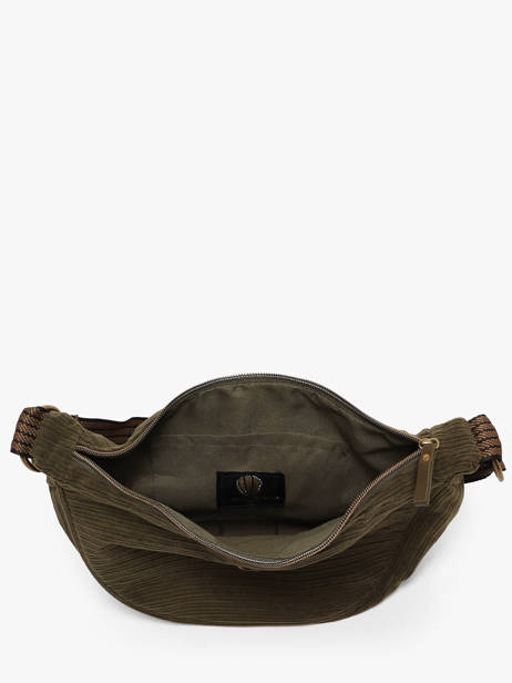 Shoulder Bag Velours Le voyage en panier Green velours AHP307 other view 1