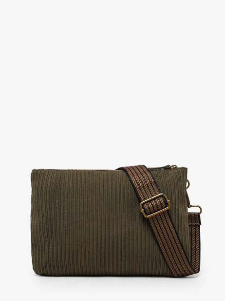 Shoulder Bag Velours Le voyage en panier Green velours AHP309 other view 3