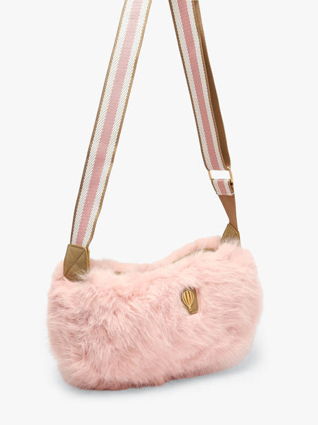 Sac Bandoulière Doudou Polyester Le voyage en panier Rose doudou AHP359 vue secondaire 1