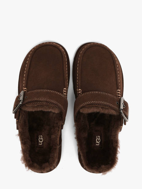 Mules Avec Brides En Cuir Ugg Marron women 1180251 vue secondaire 3