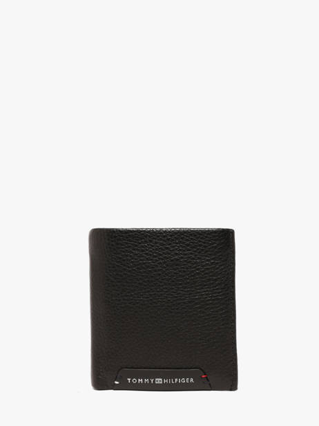 Portefeuille Cuir Tommy hilfiger Noir corporate AM14786