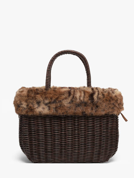 Sac à Main Doudou Polyester Le voyage en panier Marron doudou M vue secondaire 3