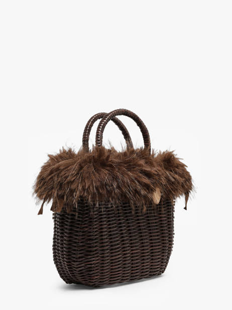 Sac à Main Doudou Polyester Le voyage en panier Marron doudou S vue secondaire 1