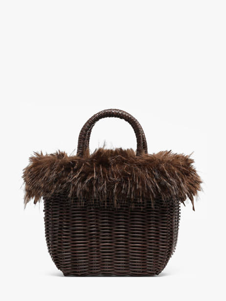 Sac à Main Doudou Polyester Le voyage en panier Marron doudou S vue secondaire 3