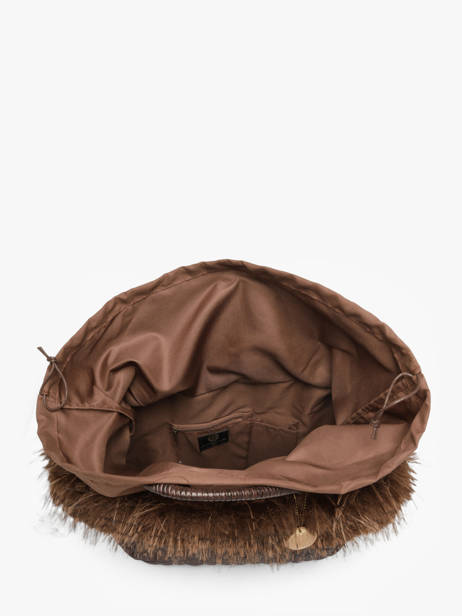 Sac à Main Doudou Polyester Le voyage en panier Marron doudou L vue secondaire 2