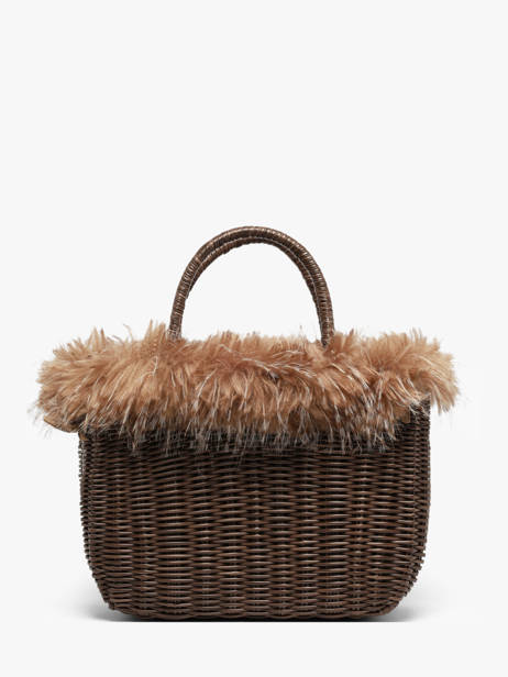 Sac à Main Doudou Polyester Le voyage en panier Beige doudou M vue secondaire 3