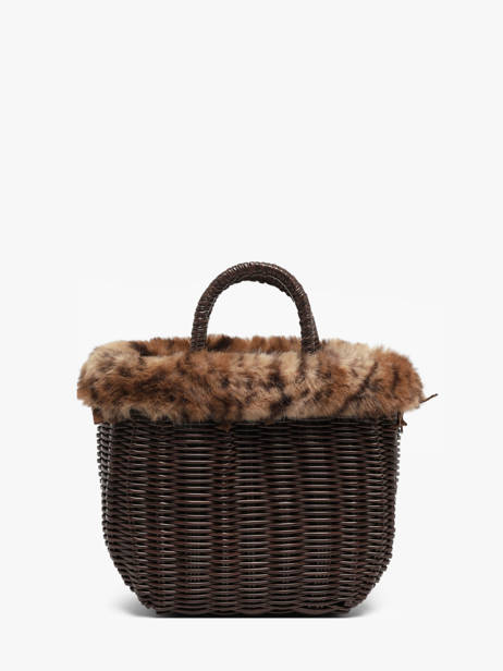 Sac à Main Doudou Polyester Le voyage en panier Marron doudou S vue secondaire 3