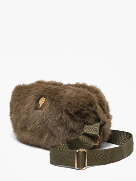 Shoulder Bag Doudou Le voyage en panier Green doudou AHP310 other view 1