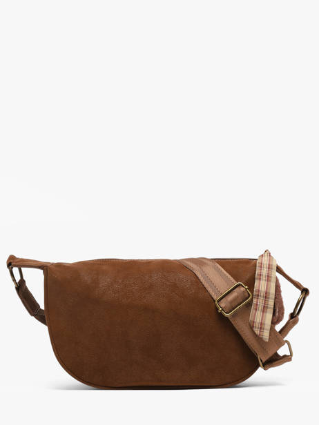 Sac Bandoulière City Polyurethane Le voyage en panier Marron city AHP332 vue secondaire 3