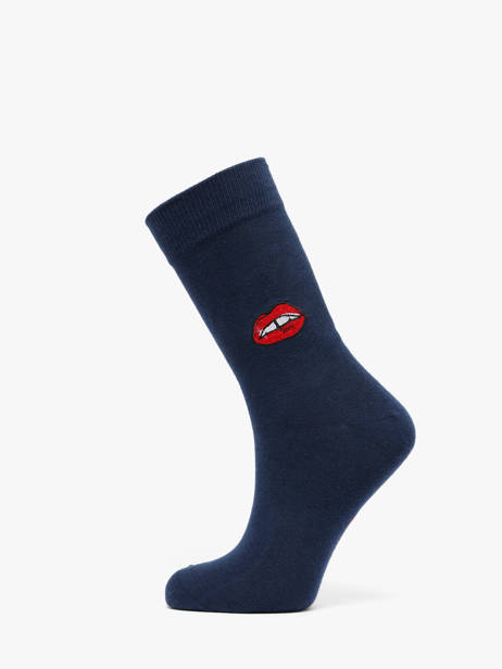 Chaussettes Besocks Bleu socks women E