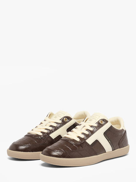Sneakers En Cuir Tommy hilfiger Marron women 97730HK vue secondaire 1