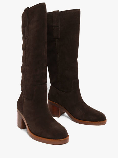 Bottes à Talon En Cuir Another trend Marron women 56321110 vue secondaire 1