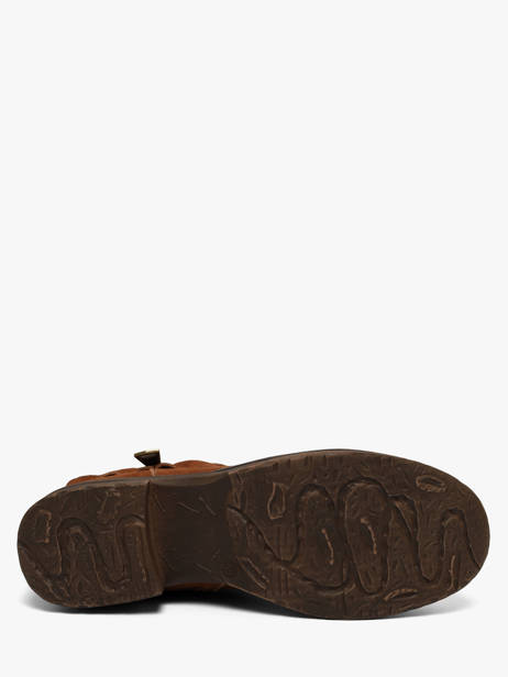 Boots En Cuir Mustang Marron women M0042001 vue secondaire 4