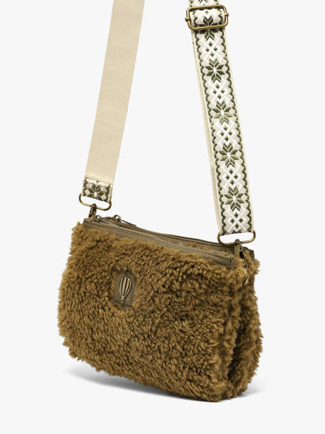 Shoulder Bag Winter Le voyage en panier Green winter AHP324 other view 1