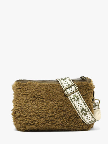 Shoulder Bag Winter Le voyage en panier Green winter AHP324 other view 4