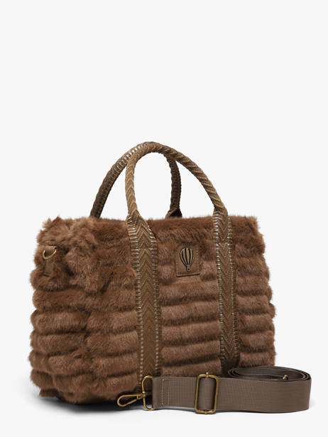 Sac Porté Main Quadri Polyester Le voyage en panier Marron quadri AHP322 vue secondaire 1