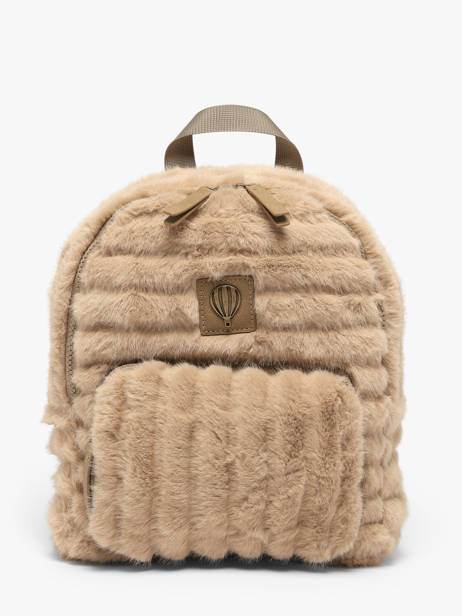 Backpack Le voyage en panier Beige quadri AHP321