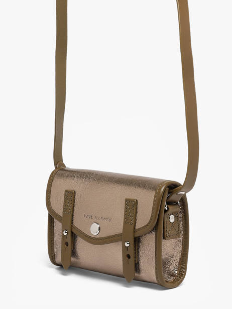 Leather Mini Indispensable Éclipse Bag Paul marius Gold eclipse MINIECL other view 1