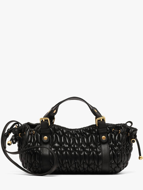 Sac Bandoulière Matelasse Cuir Gerard darel Noir matelasse DESB2457 vue secondaire 4
