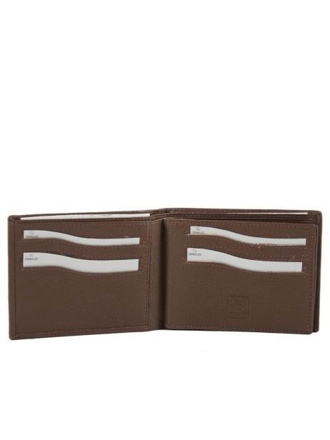Wallet Leather Crinkles Brown caviar 14086 other view 3