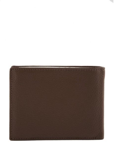 Portefeuille Cuir Crinkles Marron caviar 14086 vue secondaire 2