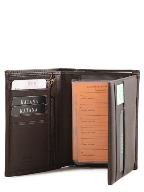 Portefeuille Marina Cuir Katana Marron marina 753017 vue secondaire 3