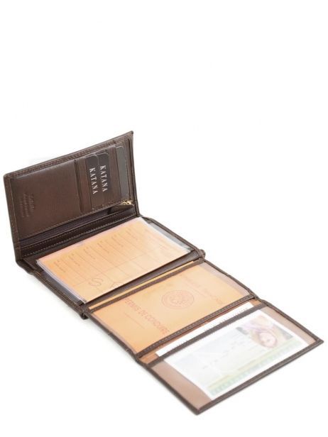 Portefeuille Marina Cuir Katana Marron marina 753017 vue secondaire 4