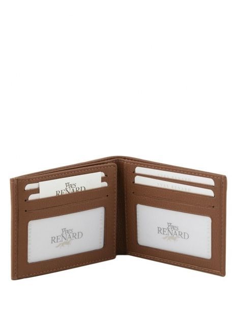 Portefeuille Cuir Yves renard Marron foulonne 2306 vue secondaire 3