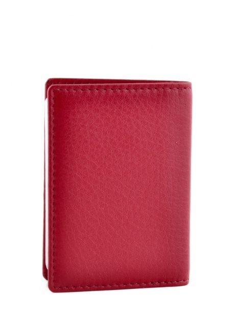 Card Holder Leather Yves renard Red foulonne 234 other view 2
