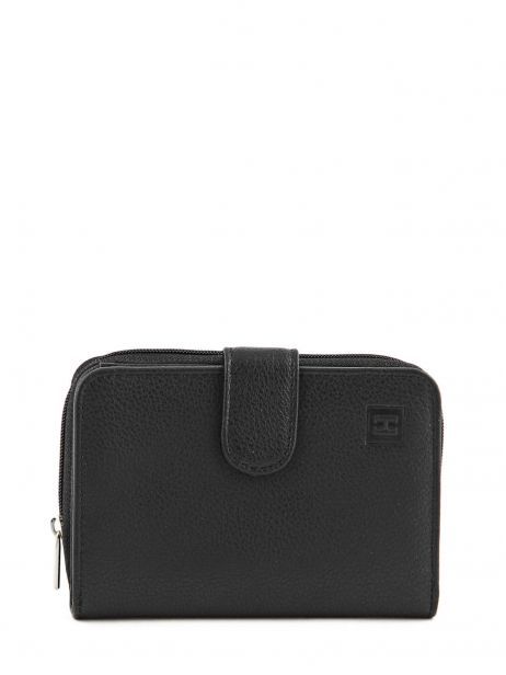 Portefeuille Cuir Hexagona Noir confort 461063