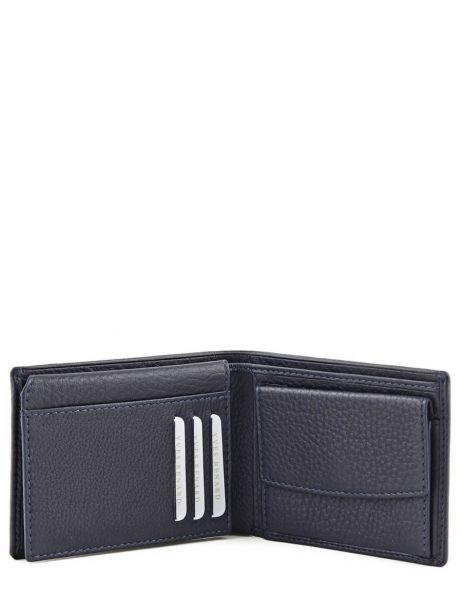Wallet Foulonne Leather Yves renard Blue foulonne 2376 other view 4