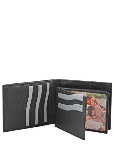 Portefeuille Cuir Crinkles Noir caviar 14023 vue secondaire 3