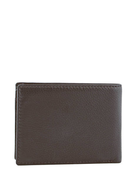 Wallet Leather Yves renard Brown foulonne 2376 other view 3