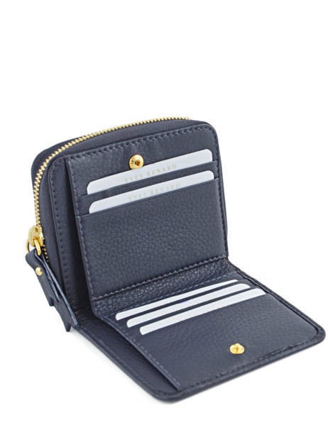 Portefeuille Cuir Yves renard Bleu foulonne 29692 vue secondaire 3