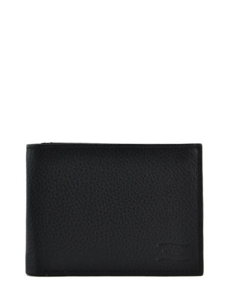 Wallet Leather Crinkles Black caviar 14074