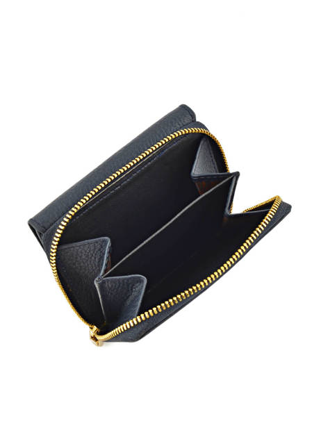 Portefeuille Caviar Cuir Crinkles Bleu caviar 14201 vue secondaire 3