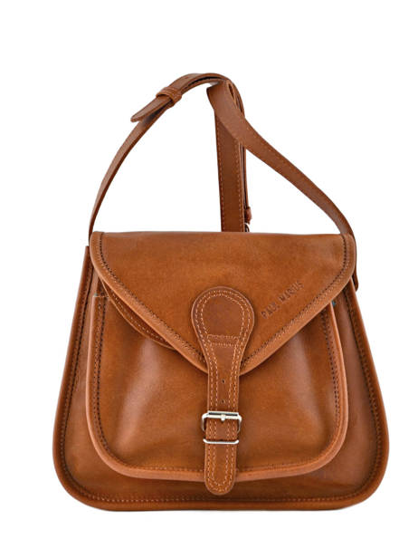Crossbody Bag Vintage Leather Paul marius Brown vintage BESACE