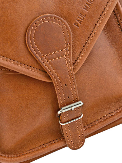 Crossbody Bag Vintage Leather Paul marius Brown vintage BESACE other view 2
