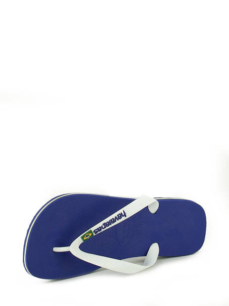 Tongs Brasil Logo Havaianas Bleu men 4110850H vue secondaire 1