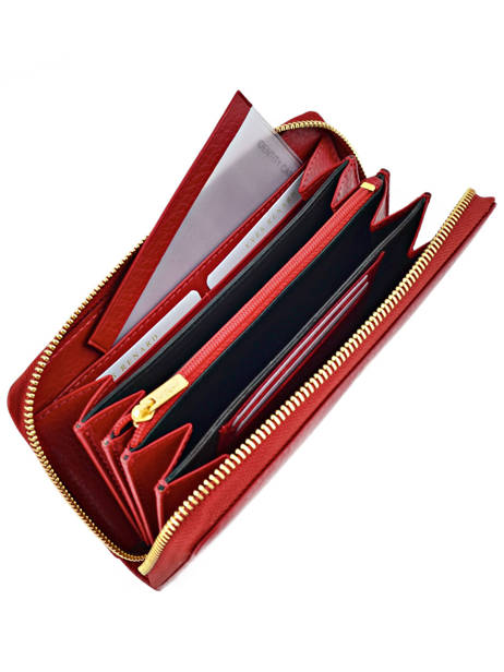Continental Wallet Leather Yves renard Red foulonne 29784 other view 2
