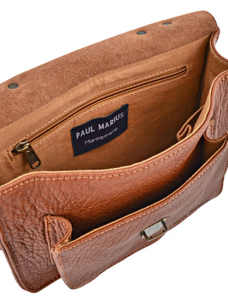 Sac  Mademoiselle George Cuir Paul marius Marron vintage GEORGE vue secondaire 3