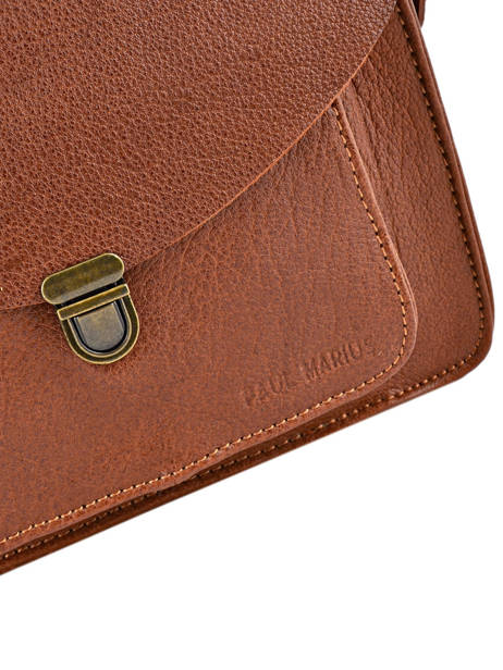 Sac  Mademoiselle George Cuir Paul marius Marron vintage GEORGE vue secondaire 1