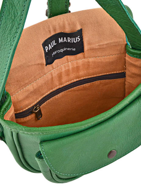 Crossbody Bag Vintage Leather Paul marius Green vintage BOHEMIEN other view 4