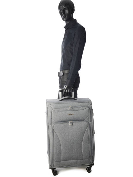 Softside Luggage Snow Travel Gray snow 12208-L other view 3