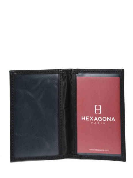 Card Holder Soft Leather Hexagona Black soft 227492 other view 1