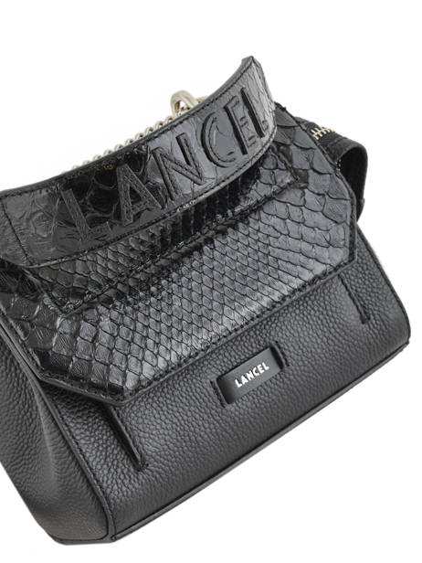 Mini Sac Bandoulière S Ninon Python Lancel Noir ninon A09369 vue secondaire 1
